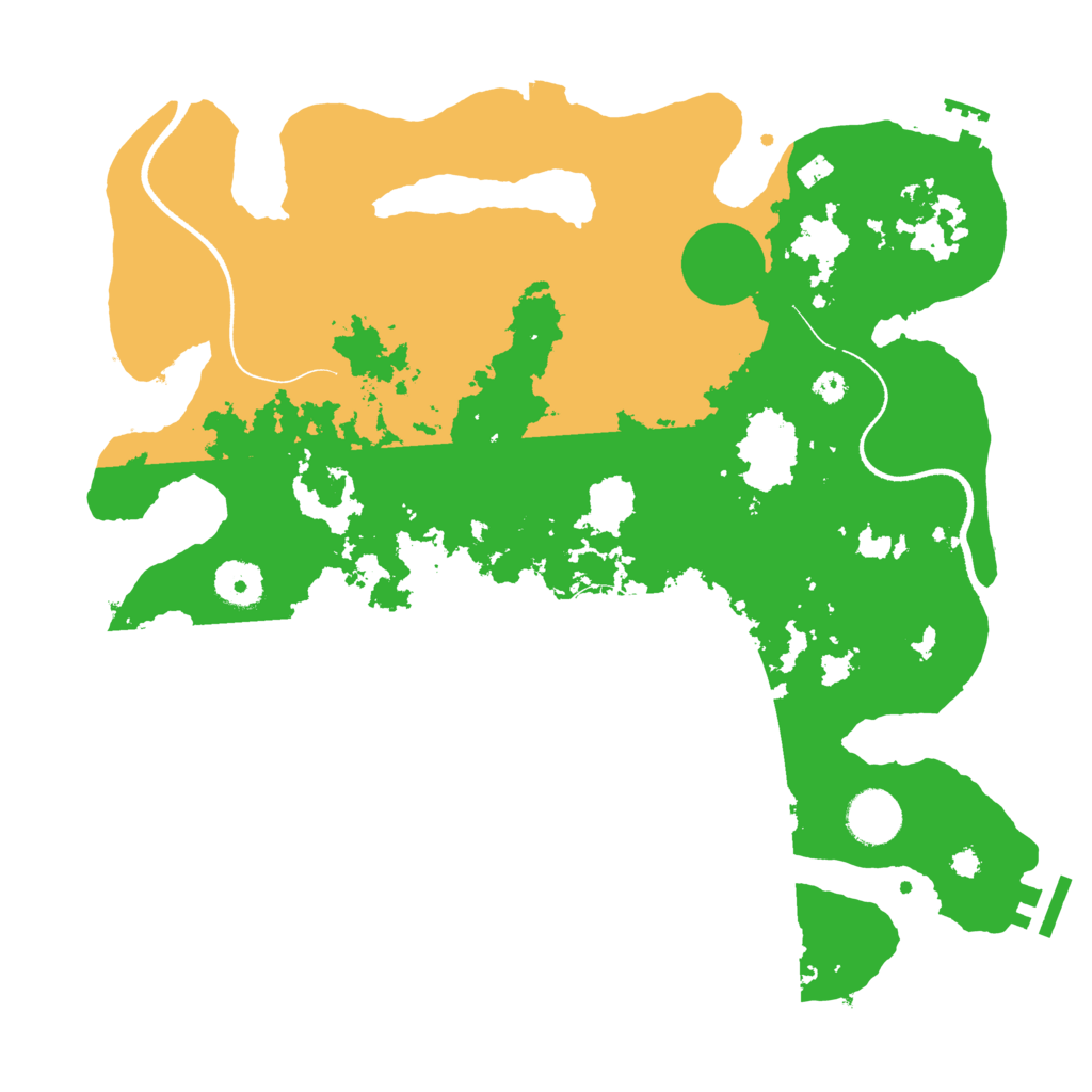 Biome Rust Map: Procedural Map, Size: 3500, Seed: 472831