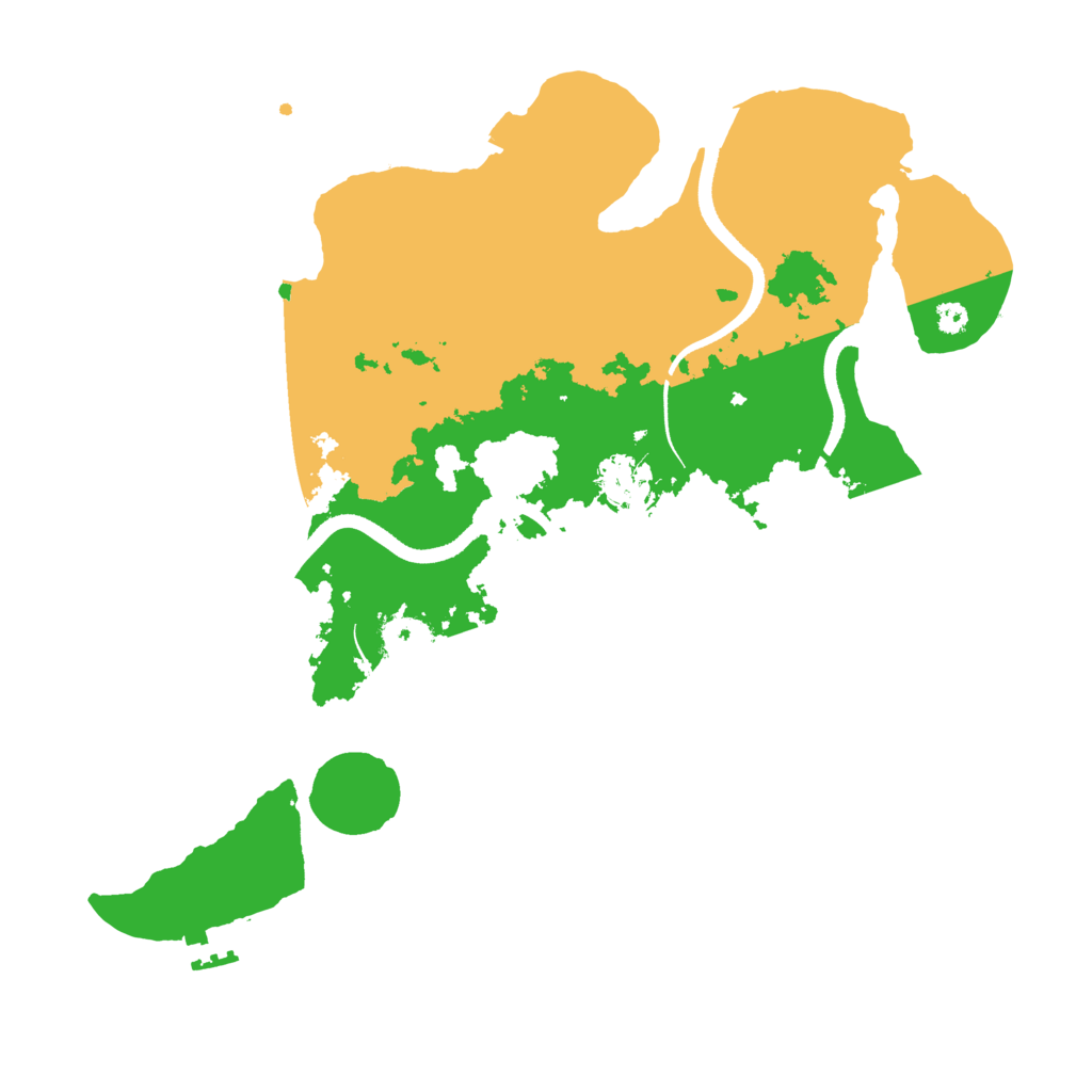 Biome Rust Map: Procedural Map, Size: 3500, Seed: 673459