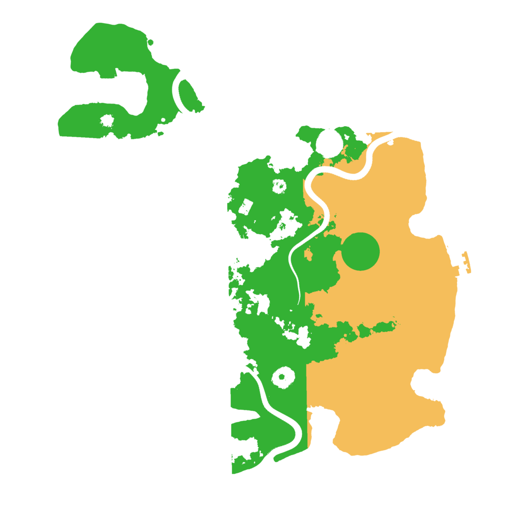 Biome Rust Map: Procedural Map, Size: 3500, Seed: 953323