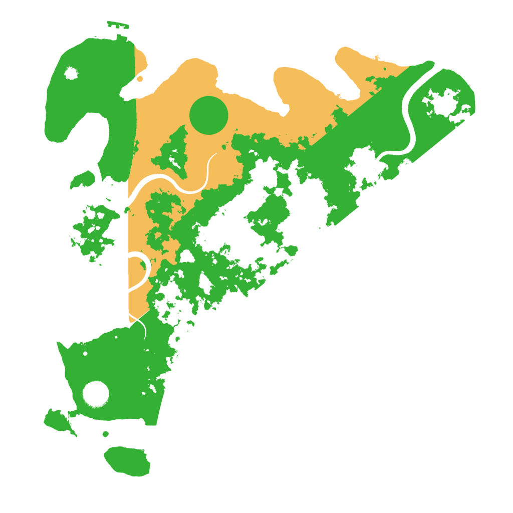Biome Rust Map: Procedural Map, Size: 3500, Seed: 571924