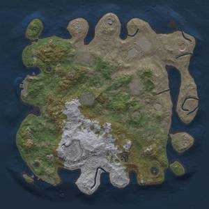 Thumbnail Rust Map: Procedural Map, Size: 3700, Seed: 1541787896, 17 Monuments