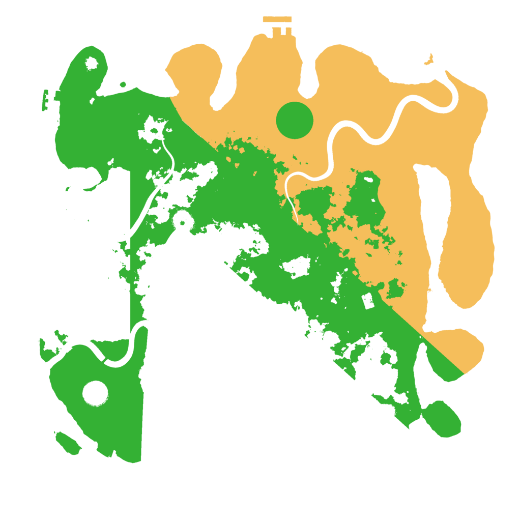 Biome Rust Map: Procedural Map, Size: 3700, Seed: 1541787896