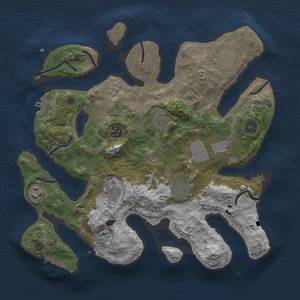 Thumbnail Rust Map: Procedural Map, Size: 3500, Seed: 629496082, 13 Monuments