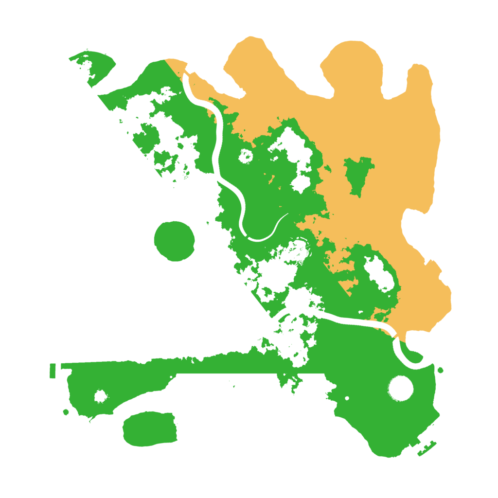 Biome Rust Map: Procedural Map, Size: 3500, Seed: 1234140434