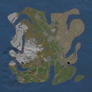 Thumbnail Rust Map: Procedural Map, Size: 3500, Seed: 508871451, 15 Monuments