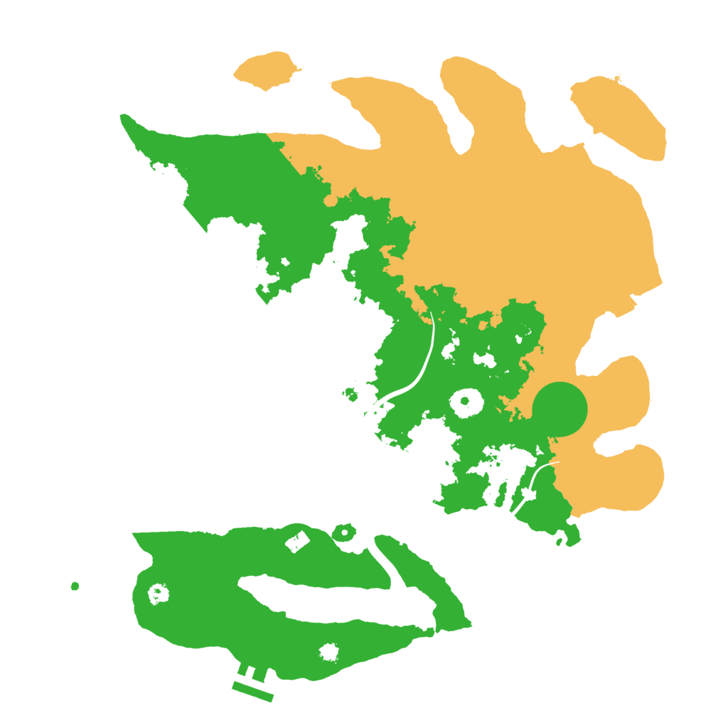 Biome Rust Map: Procedural Map, Size: 3500, Seed: 781084