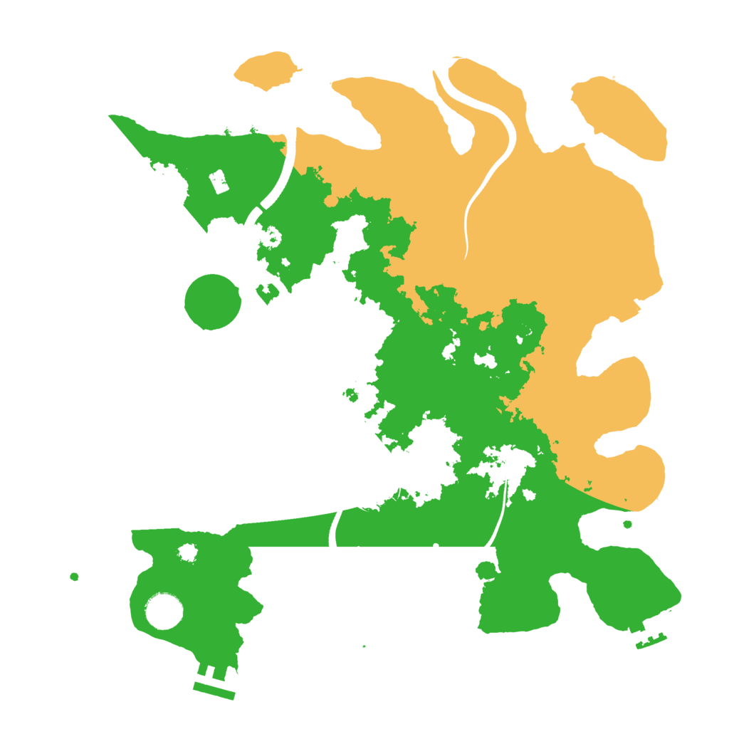 Biome Rust Map: Procedural Map, Size: 3500, Seed: 781084