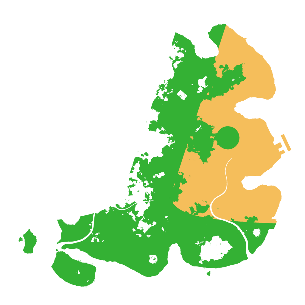 Biome Rust Map: Procedural Map, Size: 3500, Seed: 1145388302