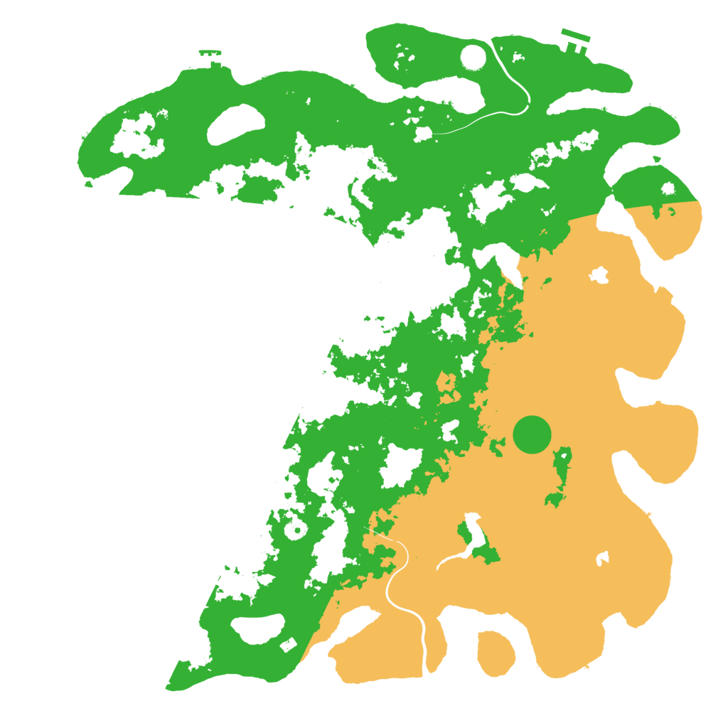 Biome Rust Map: Procedural Map, Size: 5000, Seed: 20052021