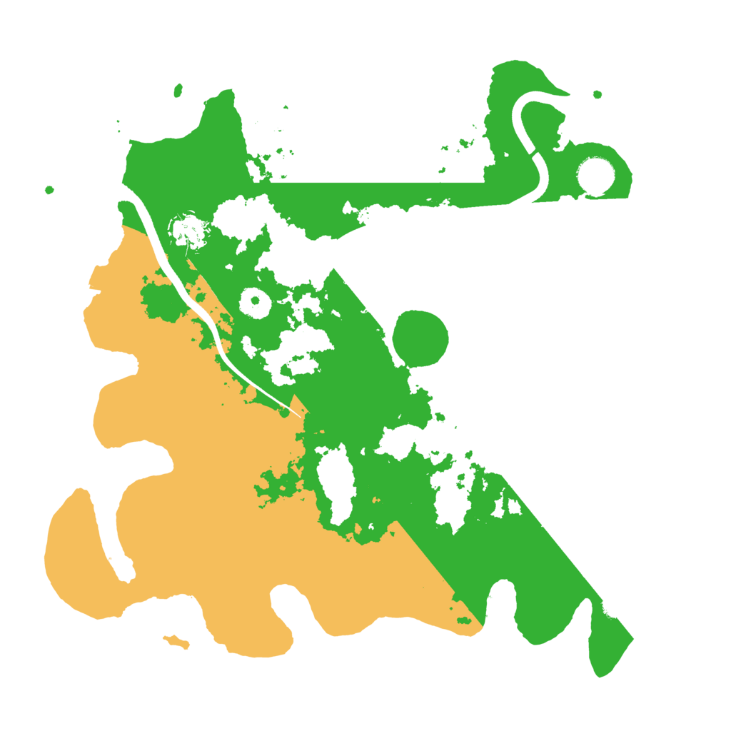 Biome Rust Map: Procedural Map, Size: 3500, Seed: 825591