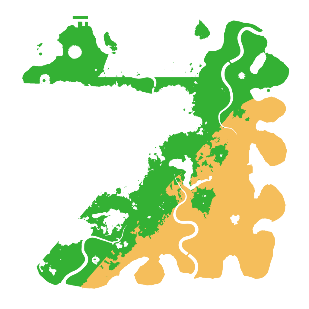 Biome Rust Map: Procedural Map, Size: 4096, Seed: 122105