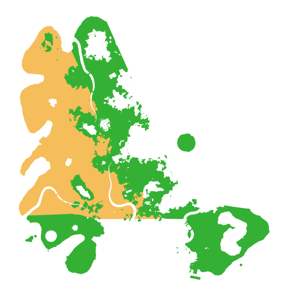 Biome Rust Map: Procedural Map, Size: 4500, Seed: 262347973