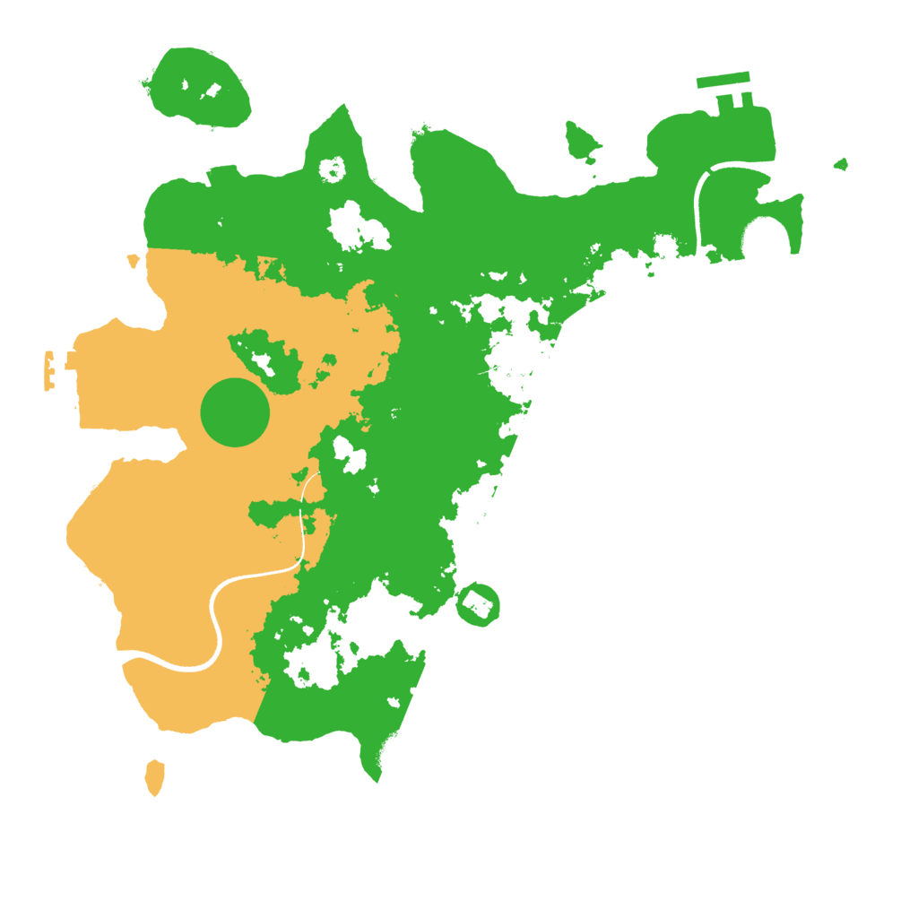 Biome Rust Map: Procedural Map, Size: 3500, Seed: 954366