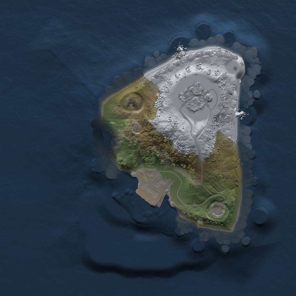 Rust Map: Procedural Map, Size: 1200, Seed: 17839, 2 Monuments