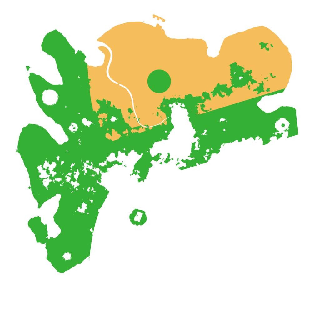 Biome Rust Map: Procedural Map, Size: 3600, Seed: 29582958