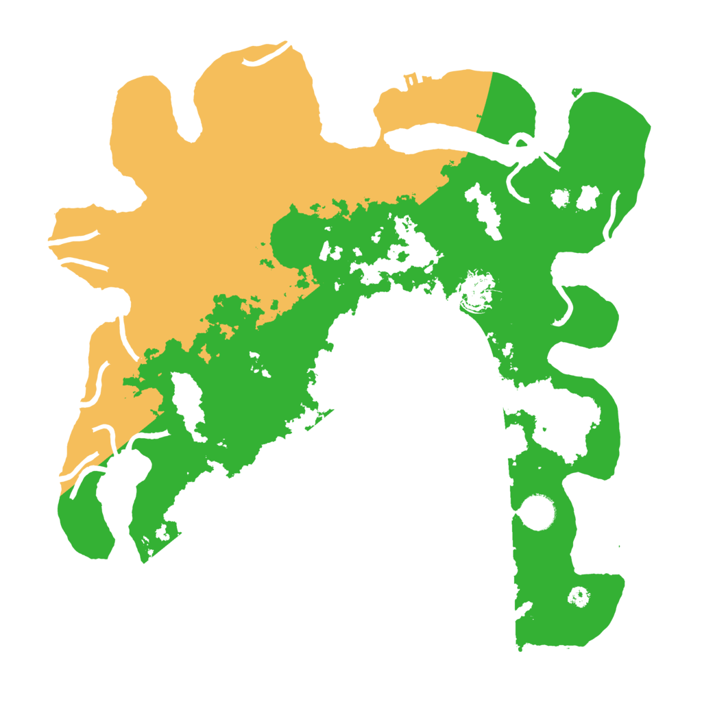 Biome Rust Map: Procedural Map, Size: 3500, Seed: 1191052556