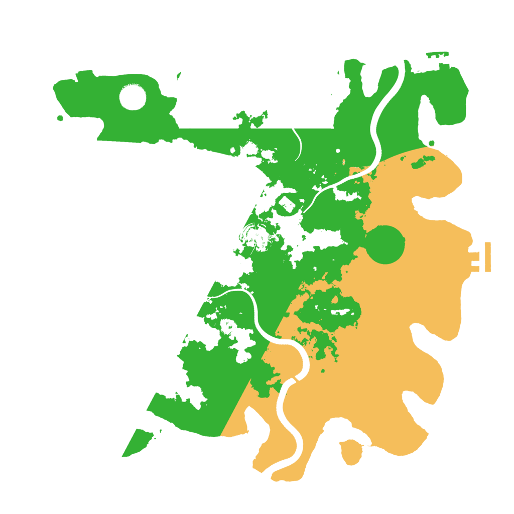 Biome Rust Map: Procedural Map, Size: 3500, Seed: 24356