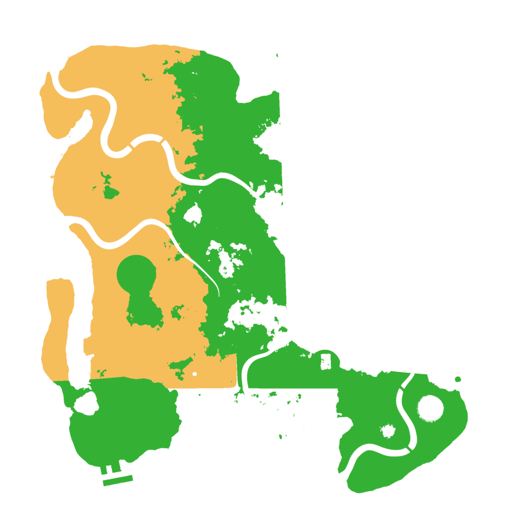 Biome Rust Map: Procedural Map, Size: 3500, Seed: 3082228
