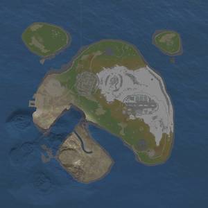 Thumbnail Rust Map: Procedural Map, Size: 2000, Seed: 1111, 7 Monuments