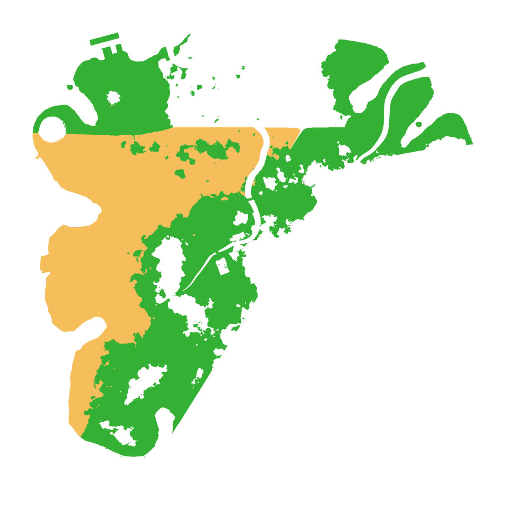 Biome Rust Map: Procedural Map, Size: 3500, Seed: 71610244
