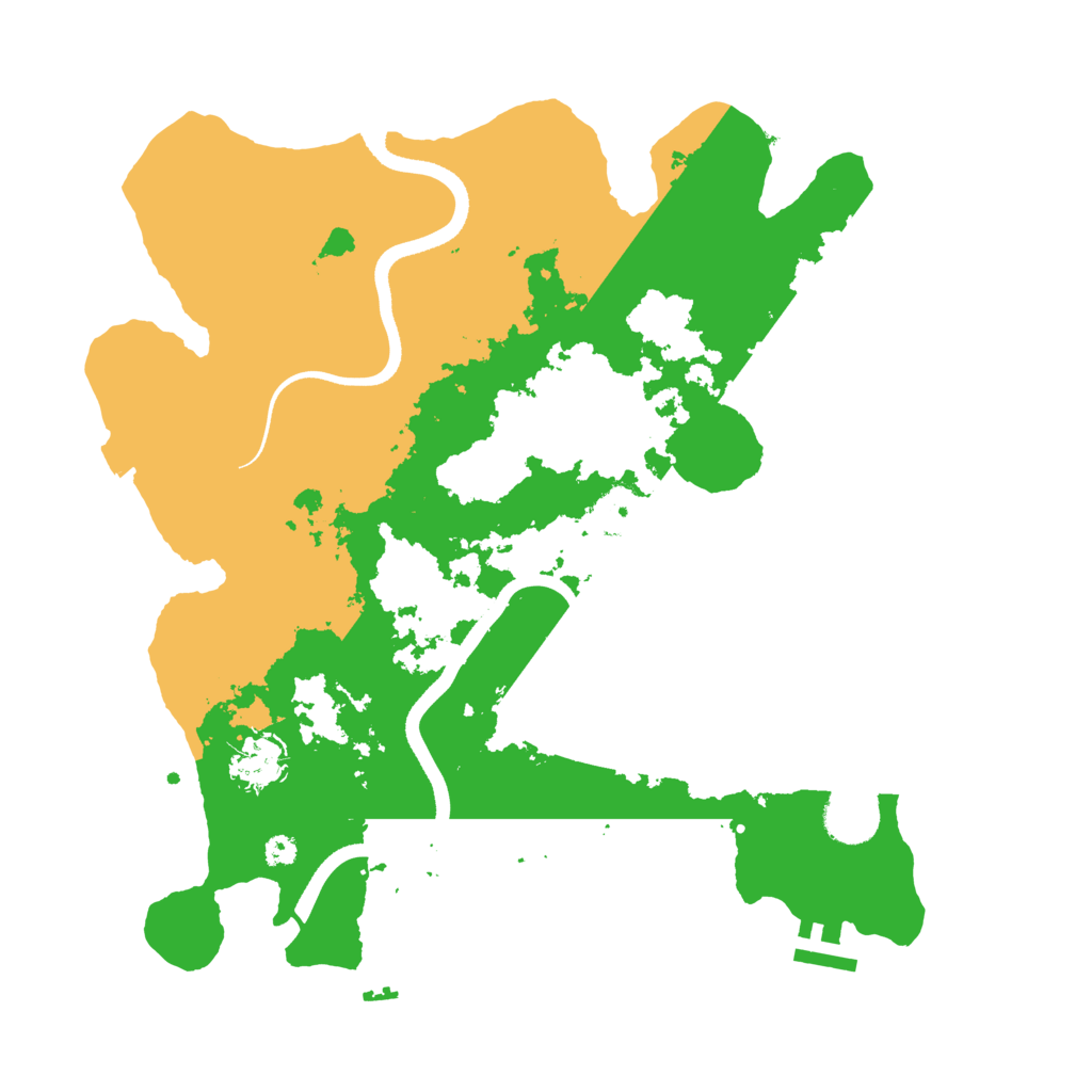 Biome Rust Map: Procedural Map, Size: 3500, Seed: 1880304175