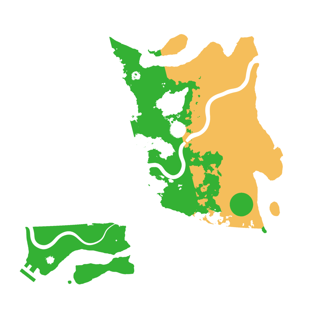 Biome Rust Map: Procedural Map, Size: 3500, Seed: 238
