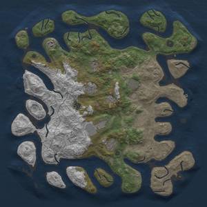Thumbnail Rust Map: Procedural Map, Size: 4500, Seed: 7007, 14 Monuments