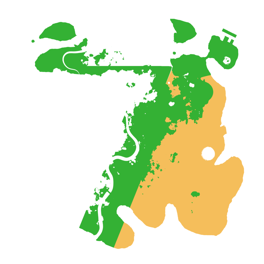 Biome Rust Map: Procedural Map, Size: 3500, Seed: 1375908562