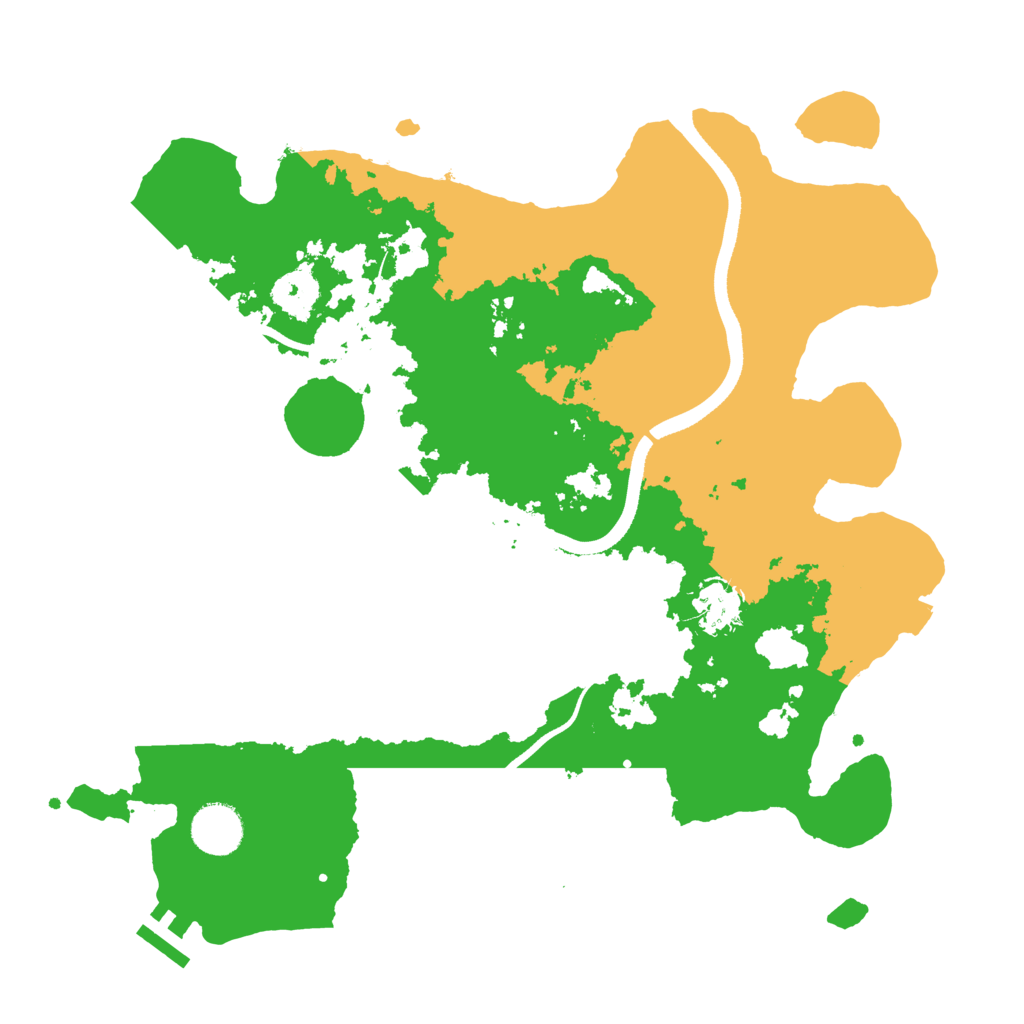 Biome Rust Map: Procedural Map, Size: 3500, Seed: 1457498511