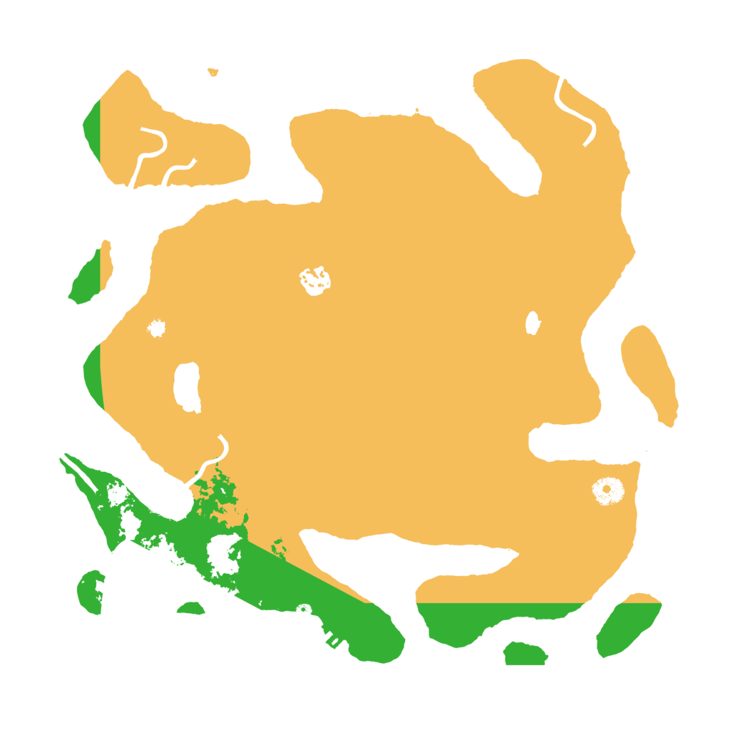 Biome Rust Map: Procedural Map, Size: 3700, Seed: 1676724018