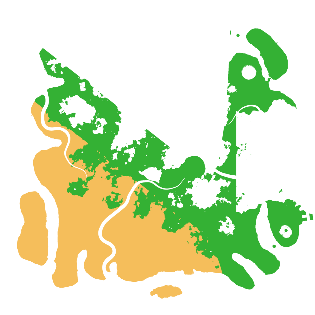 Biome Rust Map: Procedural Map, Size: 3900, Seed: 73981481