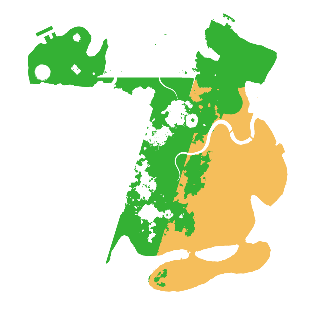 Biome Rust Map: Procedural Map, Size: 3500, Seed: 725214