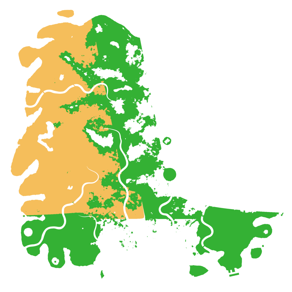 Biome Rust Map: Procedural Map, Size: 6000, Seed: 1802728449