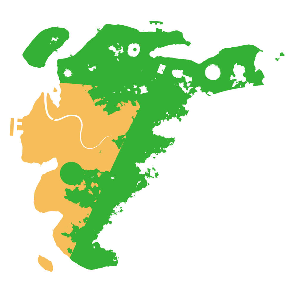 Biome Rust Map: Procedural Map, Size: 3500, Seed: 354670