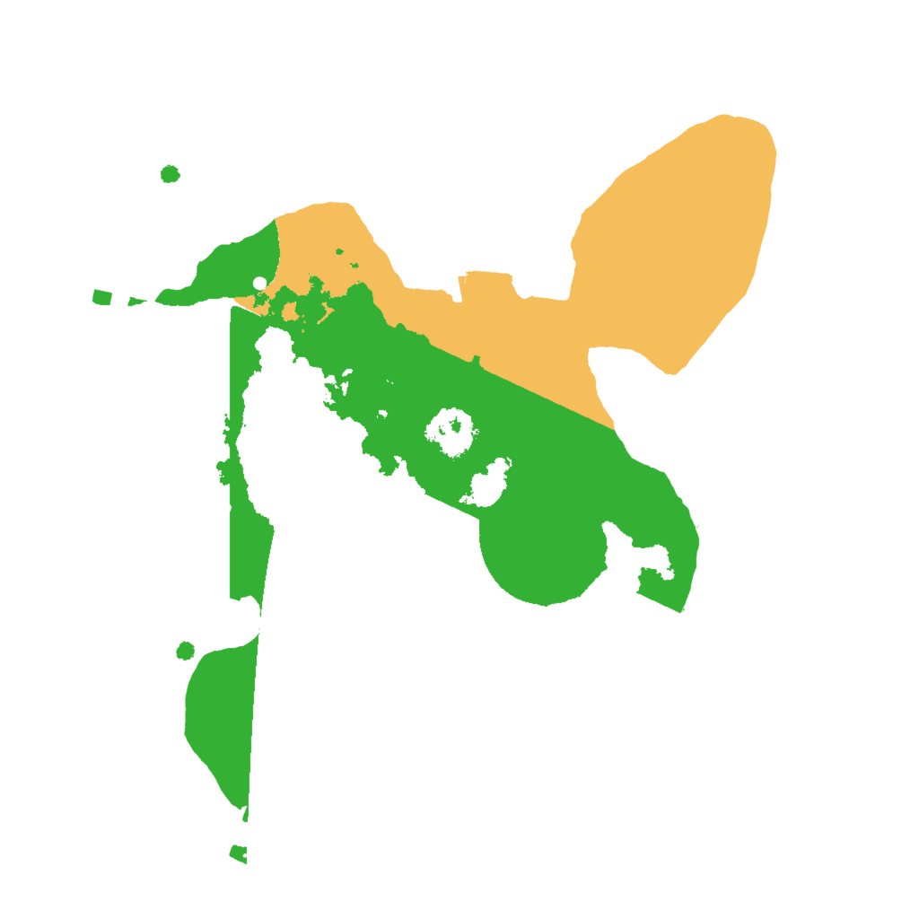 Biome Rust Map: Procedural Map, Size: 2000, Seed: 590959591