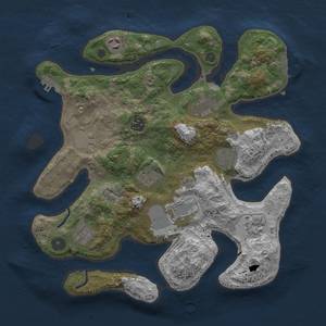 Thumbnail Rust Map: Procedural Map, Size: 3500, Seed: 892684415, 14 Monuments