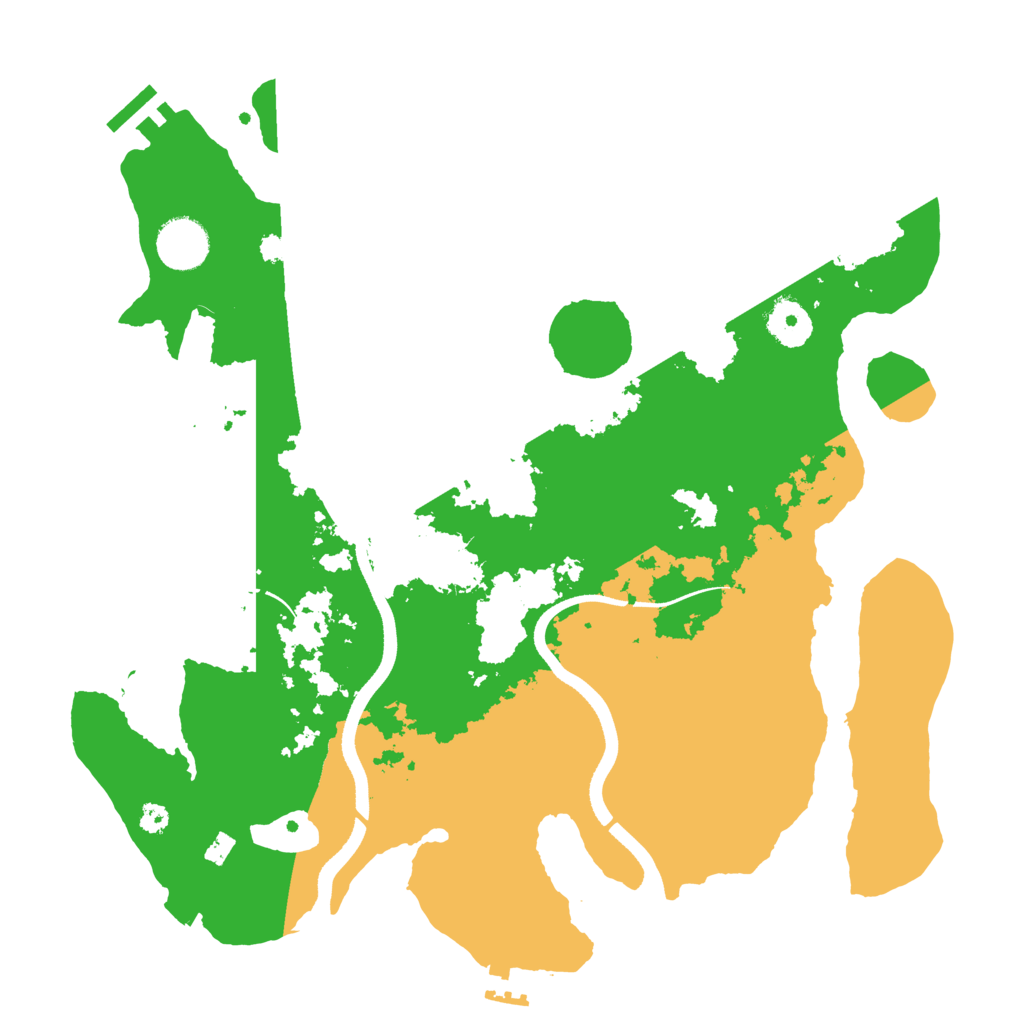 Biome Rust Map: Procedural Map, Size: 3500, Seed: 1956520646