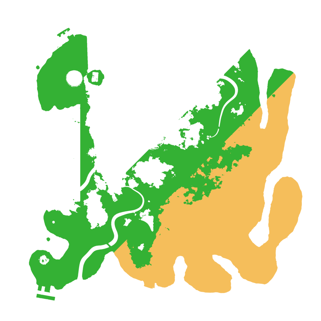 Biome Rust Map: Procedural Map, Size: 3500, Seed: 872647