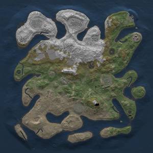 Thumbnail Rust Map: Procedural Map, Size: 3750, Seed: 445265580, 15 Monuments