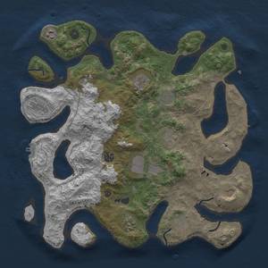 Thumbnail Rust Map: Procedural Map, Size: 4000, Seed: 144101182, 16 Monuments