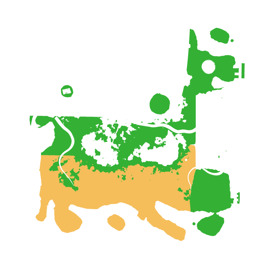 Biome Rust Map: Procedural Map, Size: 3500, Seed: 611237