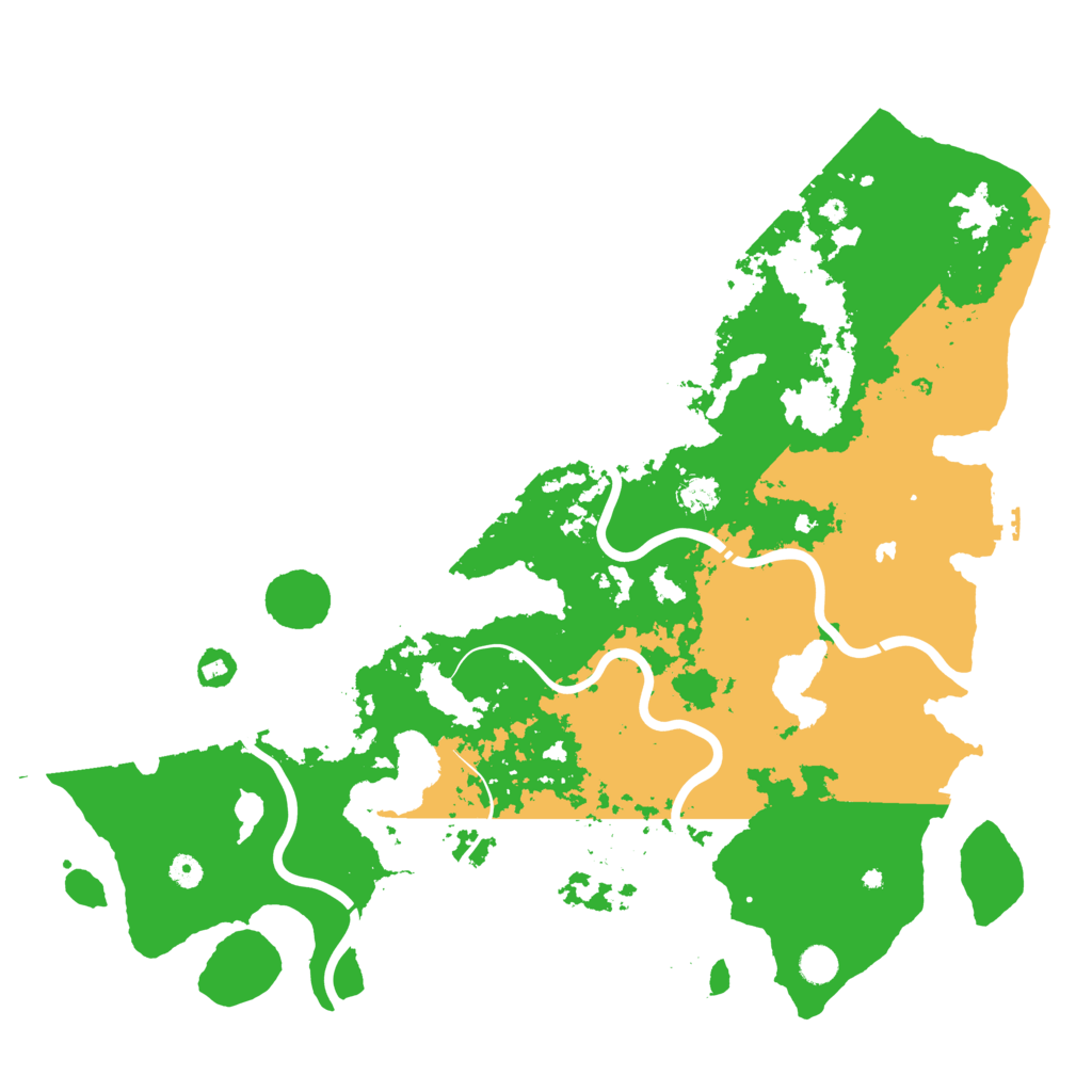 Biome Rust Map: Procedural Map, Size: 5000, Seed: 42069666