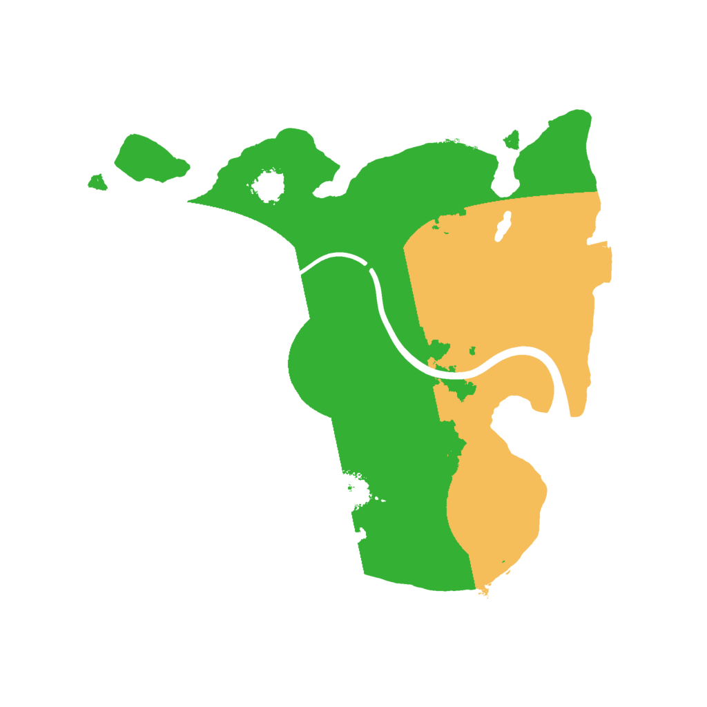 Biome Rust Map: Procedural Map, Size: 2000, Seed: 735627965