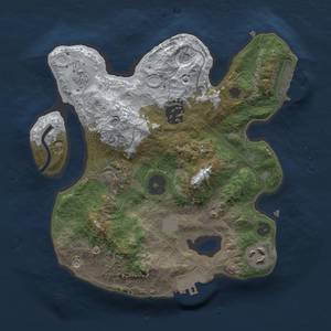 Thumbnail Rust Map: Procedural Map, Size: 2500, Seed: 323203914, 12 Monuments