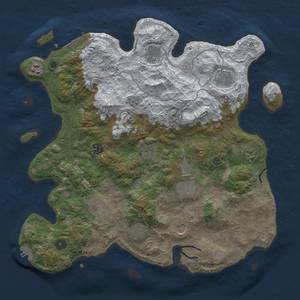 Thumbnail Rust Map: Procedural Map, Size: 4000, Seed: 8875364, 20 Monuments