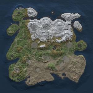 Thumbnail Rust Map: Procedural Map, Size: 3600, Seed: 11111, 18 Monuments