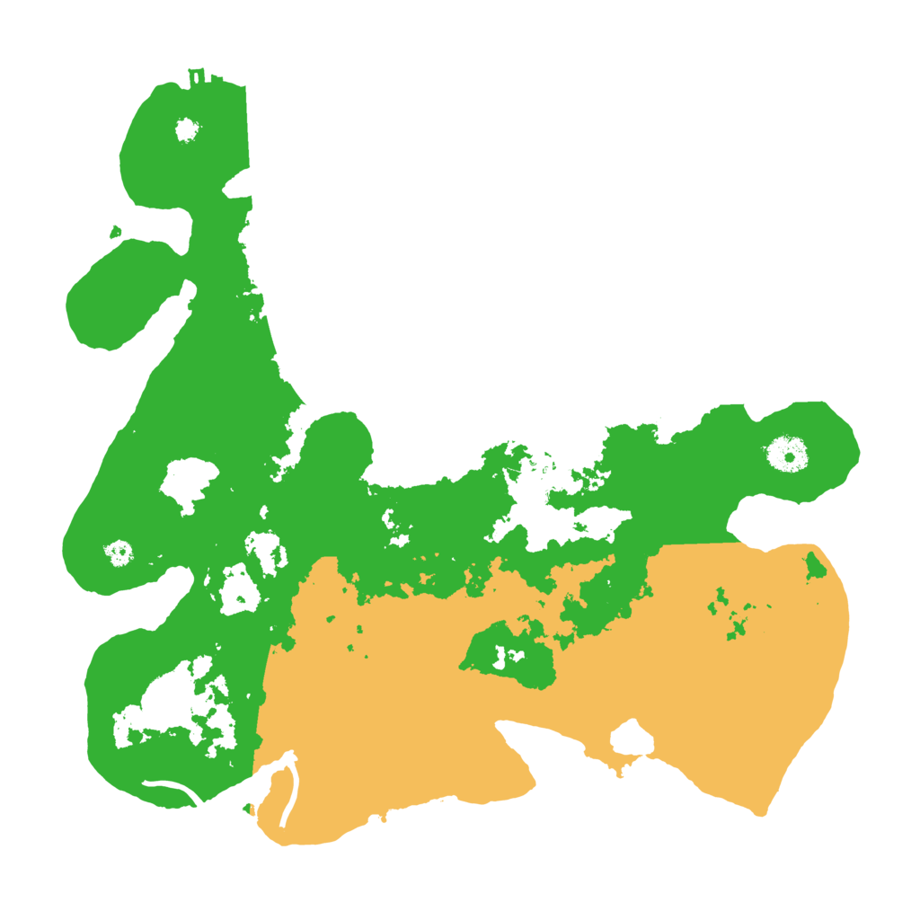 Biome Rust Map: Procedural Map, Size: 3600, Seed: 11111