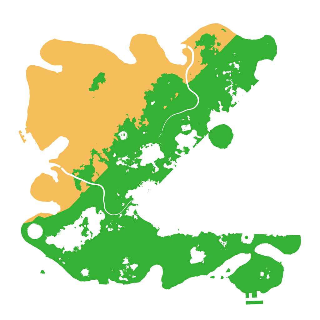 Biome Rust Map: Procedural Map, Size: 3750, Seed: 1030538545