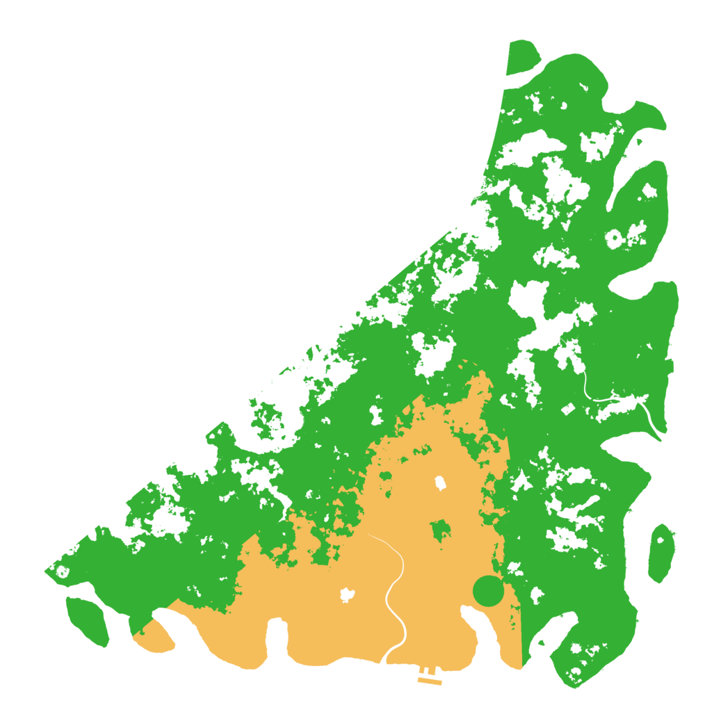 Biome Rust Map: Procedural Map, Size: 6000, Seed: 1002291