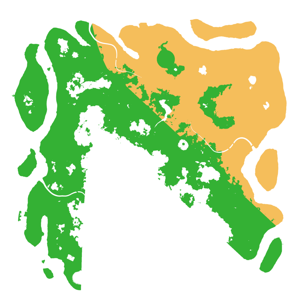 Biome Rust Map: Procedural Map, Size: 4500, Seed: 1267608445